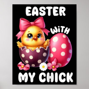 Poster Páscoa Com O Anúncio De Gravidez Da Páscoa Do Meu