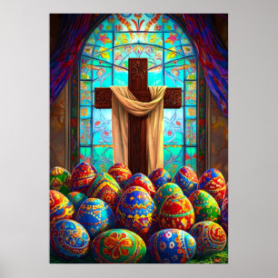 Poster Páscoa Cross Jesus Christianity Wall Art
