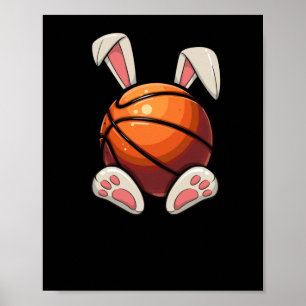 Poster Páscoa De Basquete Orelha Crianças De Páscoa Caça 