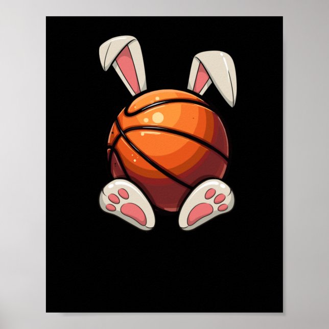 Poster Páscoa De Basquete Orelha Crianças De Páscoa Caça  (Frente)