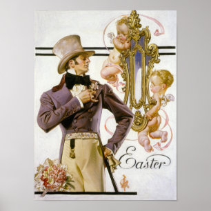 Poster Páscoa de Beau Brummel, 1925, por Leyendecker