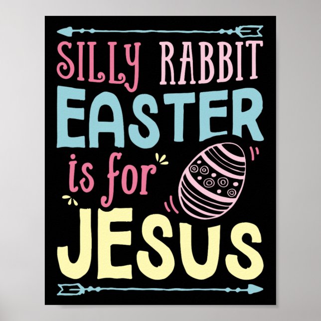 Poster Páscoa De Coelho bobo É Para Crianças Meninos Meni (Frente)