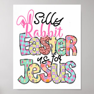 Poster Páscoa De Coelho Bobo Para Jesus Christian E