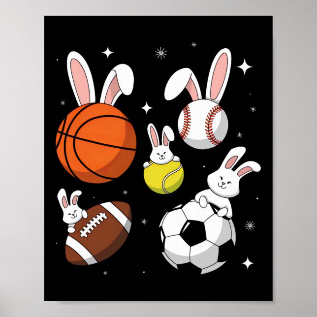 Poster Páscoa de Futebol do Bysketbyll Bysebyll (Frente)