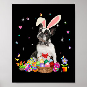 Poster Páscoa de ovos coelhinhos no Dia da Páscoa Cuja Po