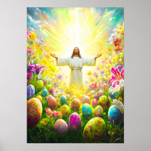 Poster Páscoa de ressurreição de Jesus