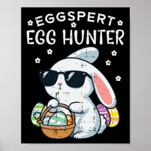 Poster Páscoa Eggspert Ovo Caçador Coelhinhos Meninas Cri
