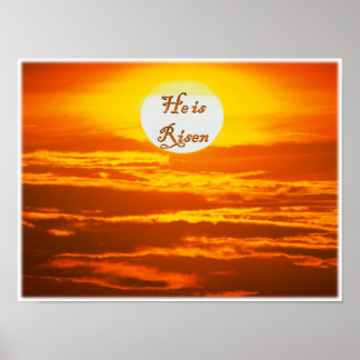 Poster Páscoa " Ele é risen"