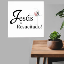 Páscoa elegante "Jesús tem resucído" espanhol
