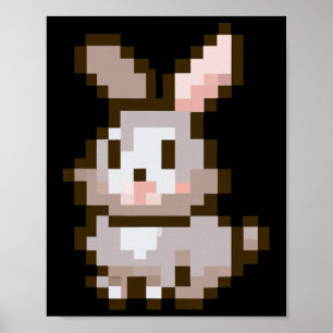 Poster Páscoa engraçada, engraçada, coelhinho de Páscoa d