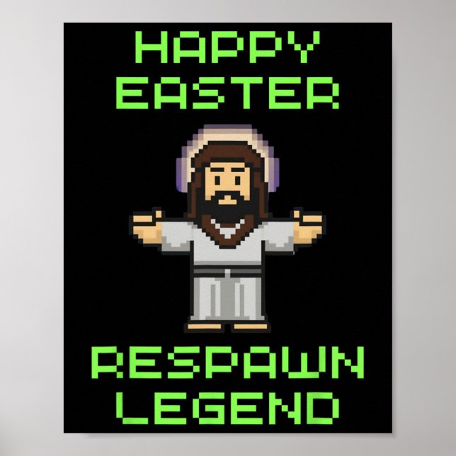 Poster Páscoa engraçada Jogo Jesus - Lenda de reprodução  (Frente)