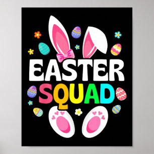 Poster Páscoa Esquadrão Família Correspondente Dia da Pás