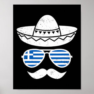 Poster Páscoa Grega Sungles Cinco De Mayo Mexicano Menino
