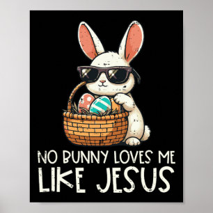 Poster Páscoa Nenhum Coelho Me Ama Como Jesus Crianças Cr