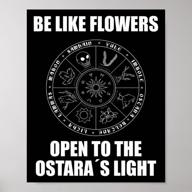 Poster Páscoa Ostara Eostre Pagan Witchcraft (Frente)