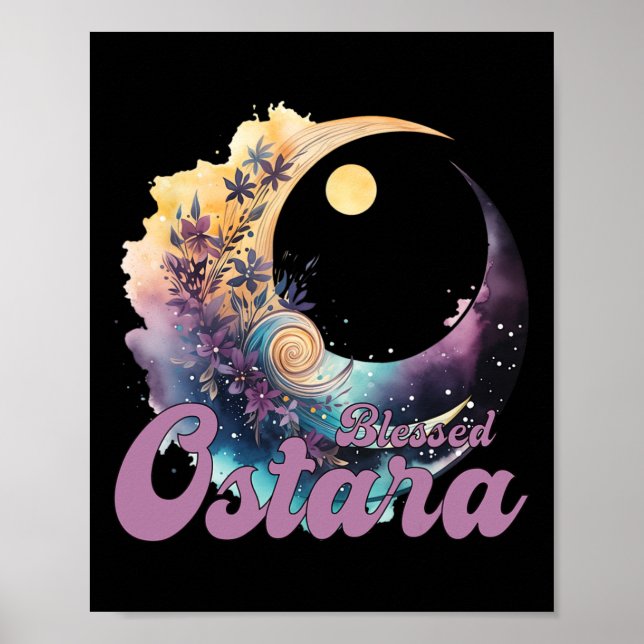 Poster Páscoa Ostara Eostre Pagan Witchcraft (Frente)