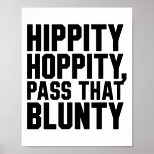 Poster Páscoa Piada Engraçada Hippity Hoppity P Aquela Bl