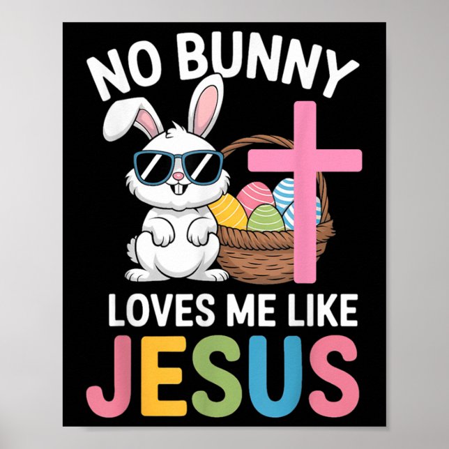Poster Páscoa Sem Coelhinho Me Ama Como Jesus Crianças Mu (Frente)