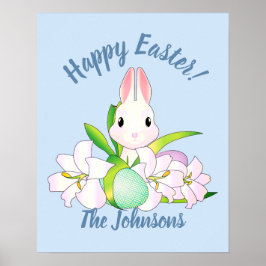 Poster Páscoas Lily e Bunnies Doces