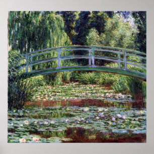 Poster Passadiço japonês de Monet e a piscina do lírio