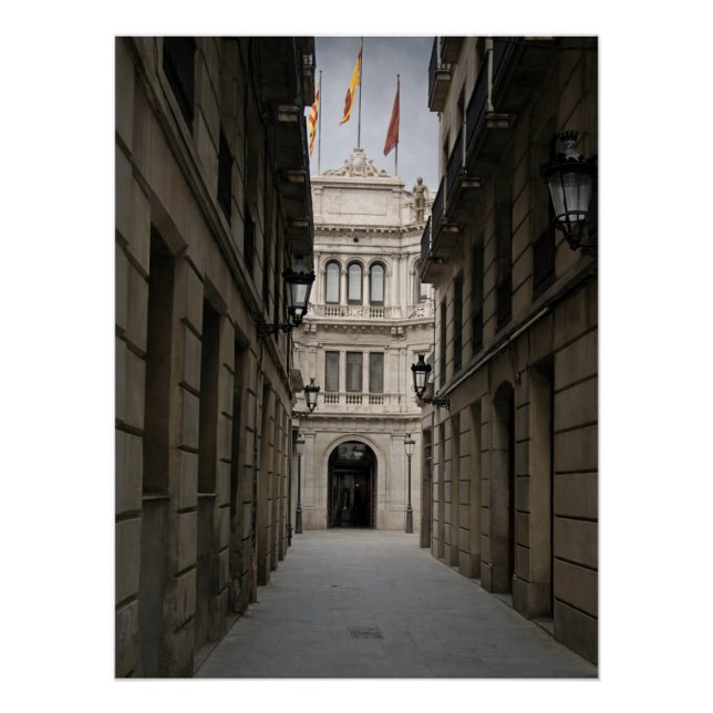 Pôster Passagem de Barcelona — Luz Mínima (Frente)