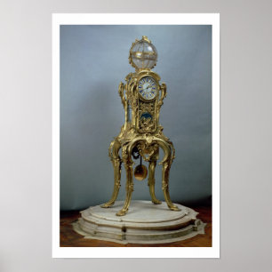 Pôster Passament astronomical clock made by Jacques Caffi