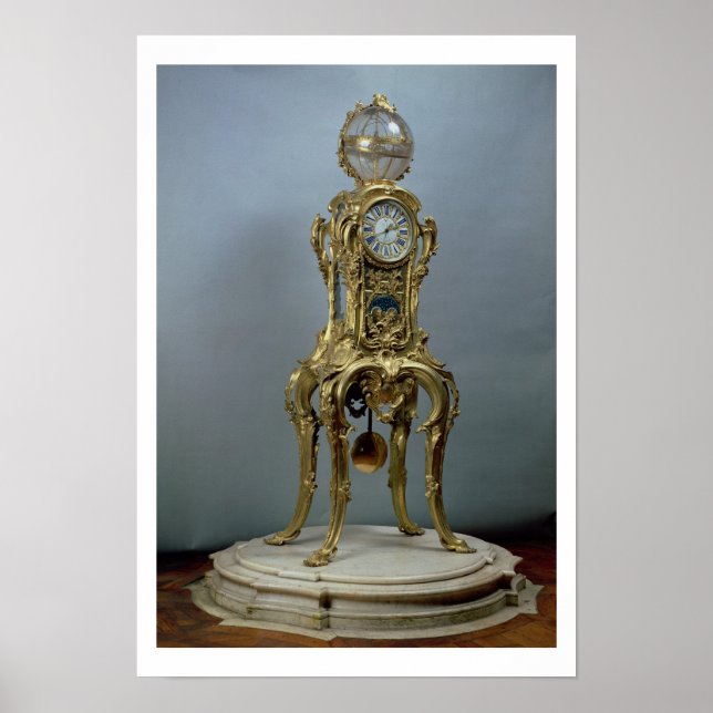 Pôster Passament astronomical clock made by Jacques Caffi (Frente)