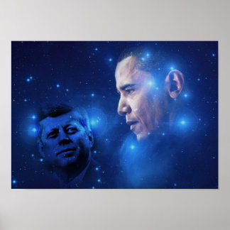 Pôster Passando da Tocha, John F. Kennedy Barack Obama