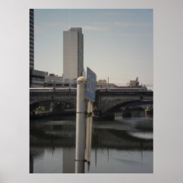 Poster Passando o Mundo de Reflexões de cabeça para baixo