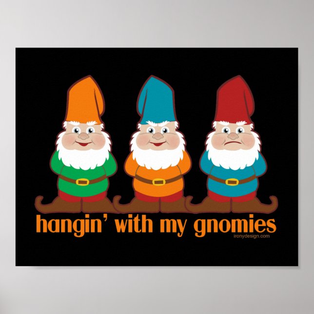 Pôster Passando o Tempo Com Meus Gnomos (Frente)