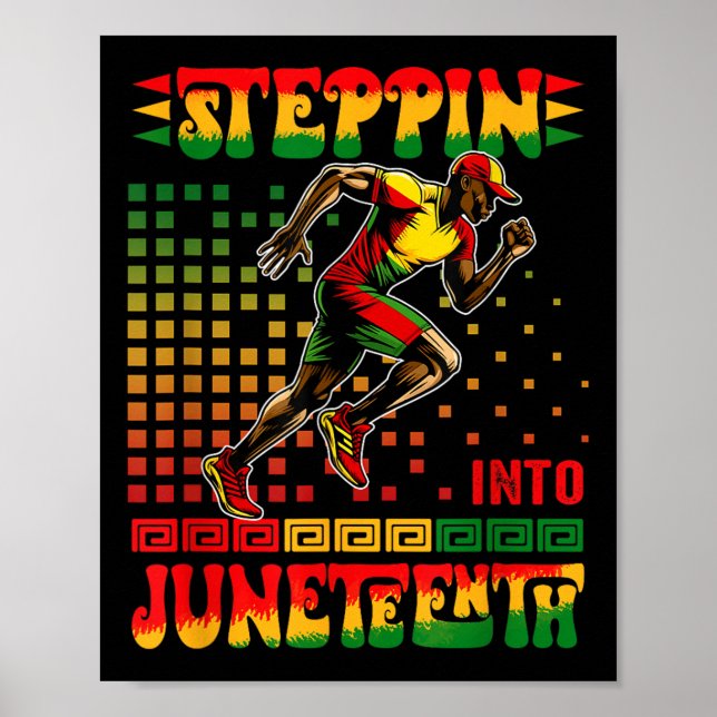 Poster Passando Para A Décima Junta, Orgulhoso Homem Afro (Frente)