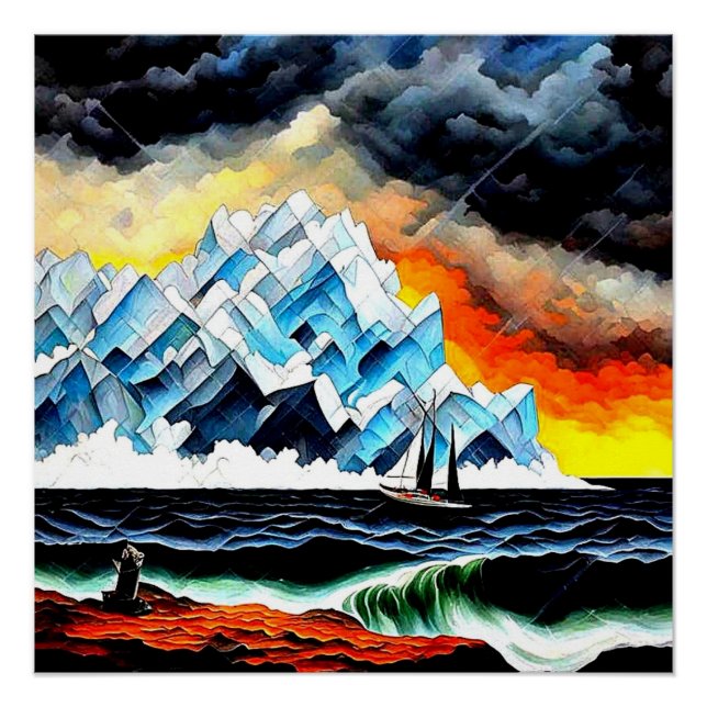 Pôster Passando pelo Iceberg (Frente)