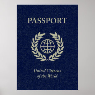 Pôster passaporte do marinho