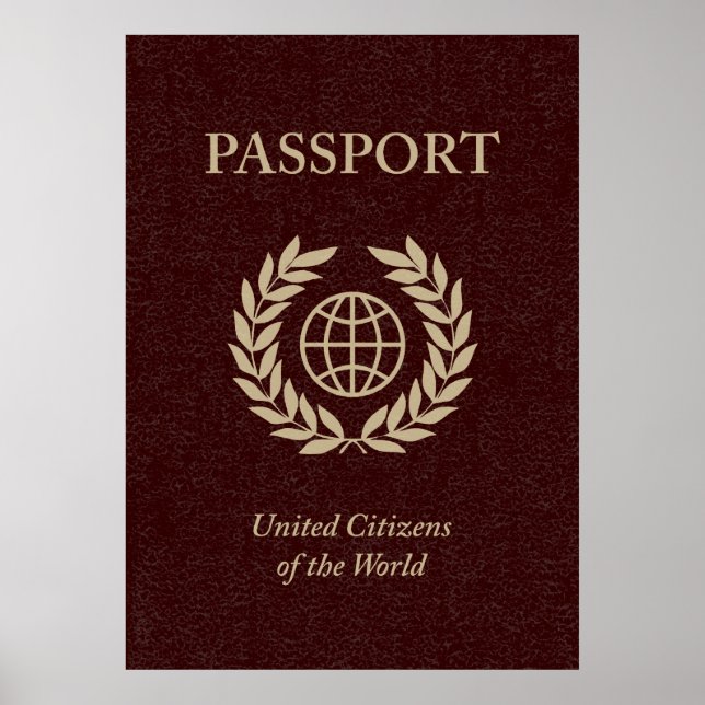 Pôster passaporte maroon (Frente)