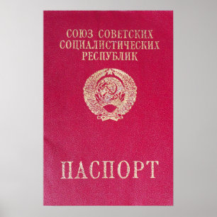 Poster Passaporte soviético