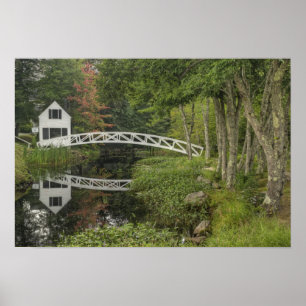 Poster Passarela branca, Somesville, Mount Desert