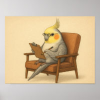 Passarinho Terapeuta de Cacatua Engraçado