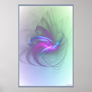 Pôster Pássaro Azul da Graça