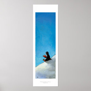 Pôster Pássaro bonito do divertimento da arte do pinguim