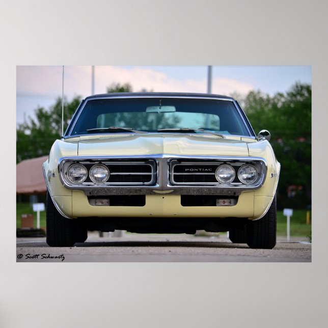 Poster Pássaro de Fogo Pontiac 1967 (Frente)