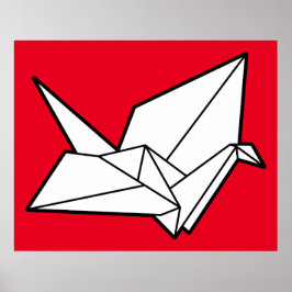Poster Pássaro de origami