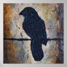 Pássaro Esculpido num Fio