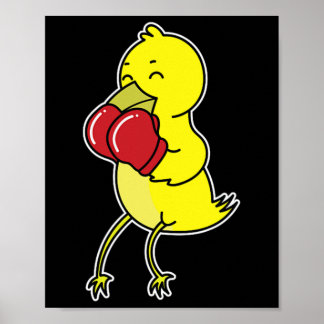 Poster Pássaro Faz Boxe