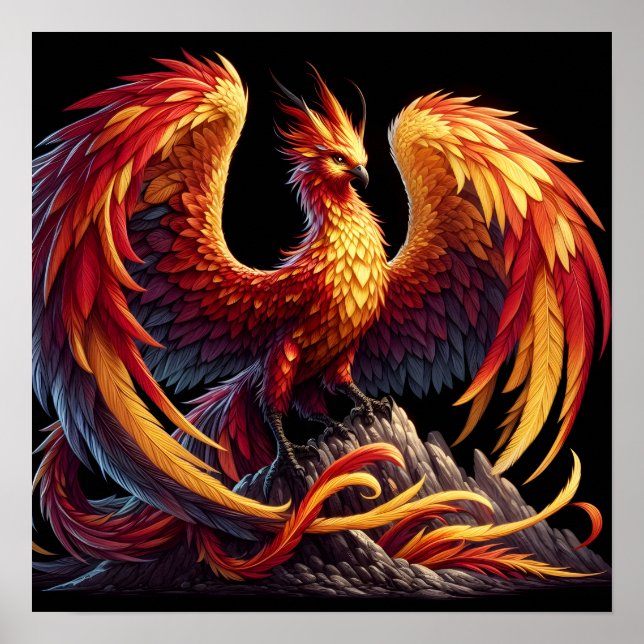 Poster Pássaro Fênix (Frente)