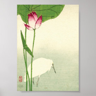 Pôster Pássaro Japonês do século XIX