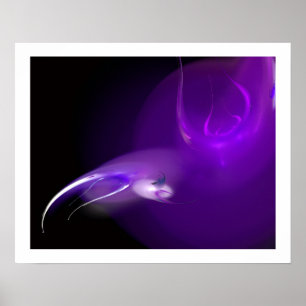 PÔSTER PÁSSARO LEVE EM ROXO