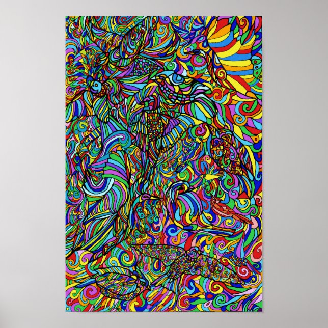 Poster Pássaro Livre (Frente)