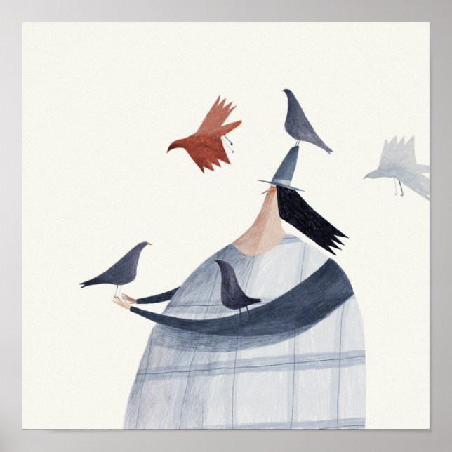 Poster Pássaro na cabeça (Frente)