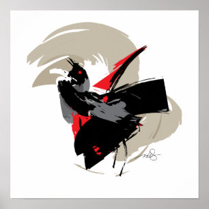 Poster Pássaro Negro