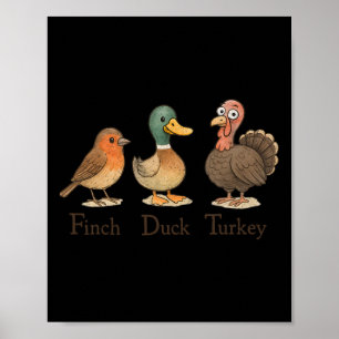 Poster Pássaro Sutil Anti-Trump Camisa Retro Pata Pássaro